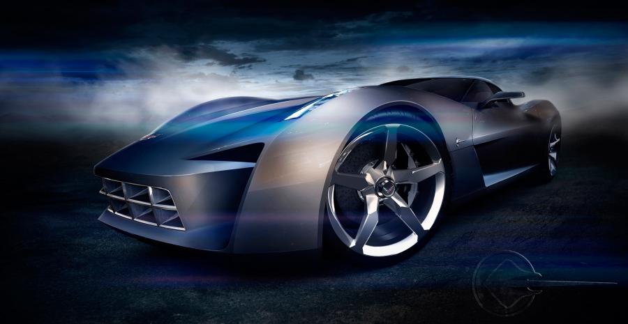 Эскиз Chevrolet Corvette Stingray Concept 2009 года  (фото 3 из 16)